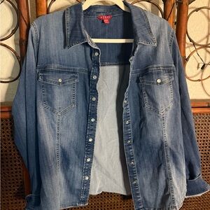 Guess Blue Denim Shirt